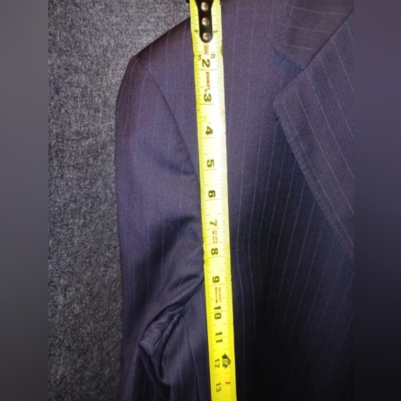Hart Schaffner Marx For Nordstrom Men's‎ Navy Blue Pin Stripe jacket coat 42R - Picture 10 of 12